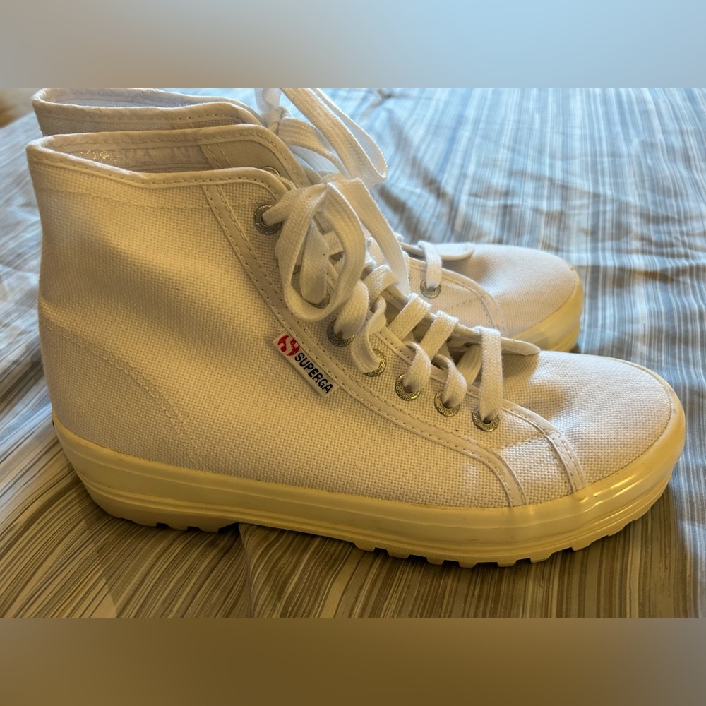 Superga Women's 2341-Alpina COTW Shinyfoxing high top Sneaker Size 8